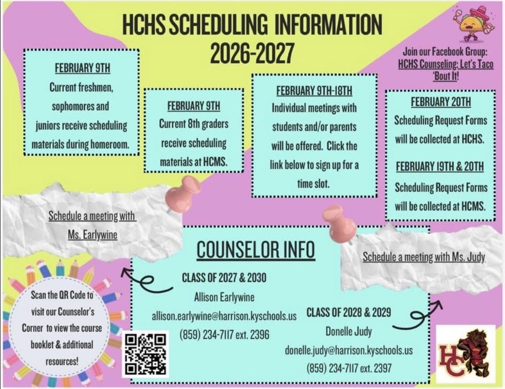 HCHS Scheduling Information 