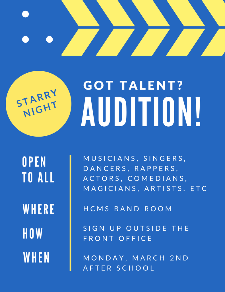 Starry Night Auditions- March 2nd 