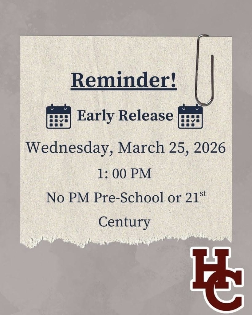Early relseas day-March 25th- school dismissed at 1pm