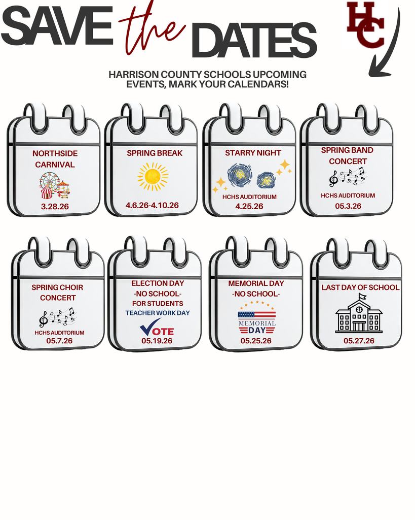 Please review some of the upcoming end-of-year events across the district. Additional information will be shared as it becomes available.