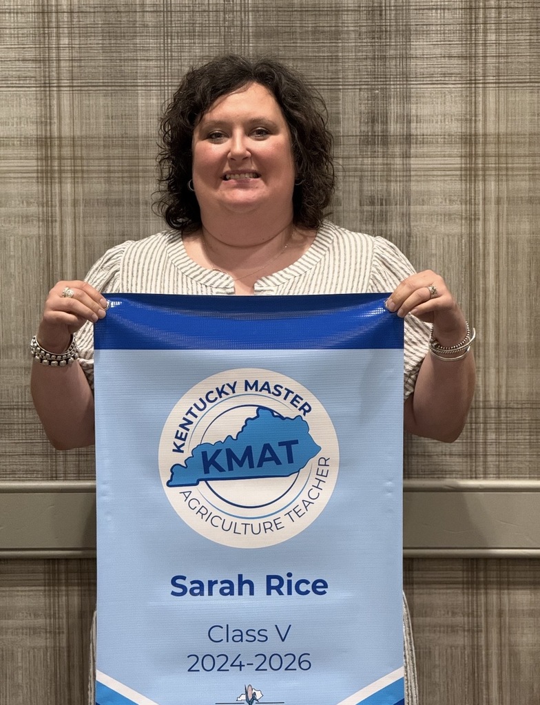 Congratulations to Mrs. Rice on competing the Kentucky Master Agriculture Teacher Program!