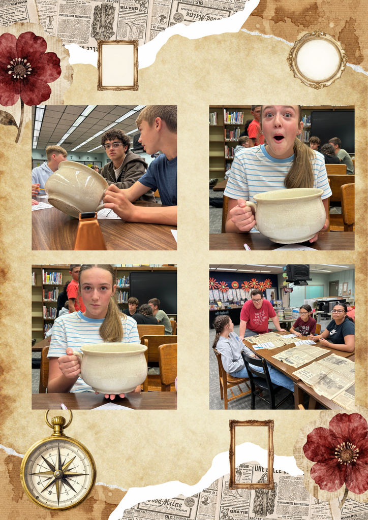 Historical artifact activity in 8th grade social studies