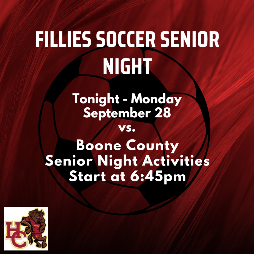 Fillies Soccer Senior Night is Tonight