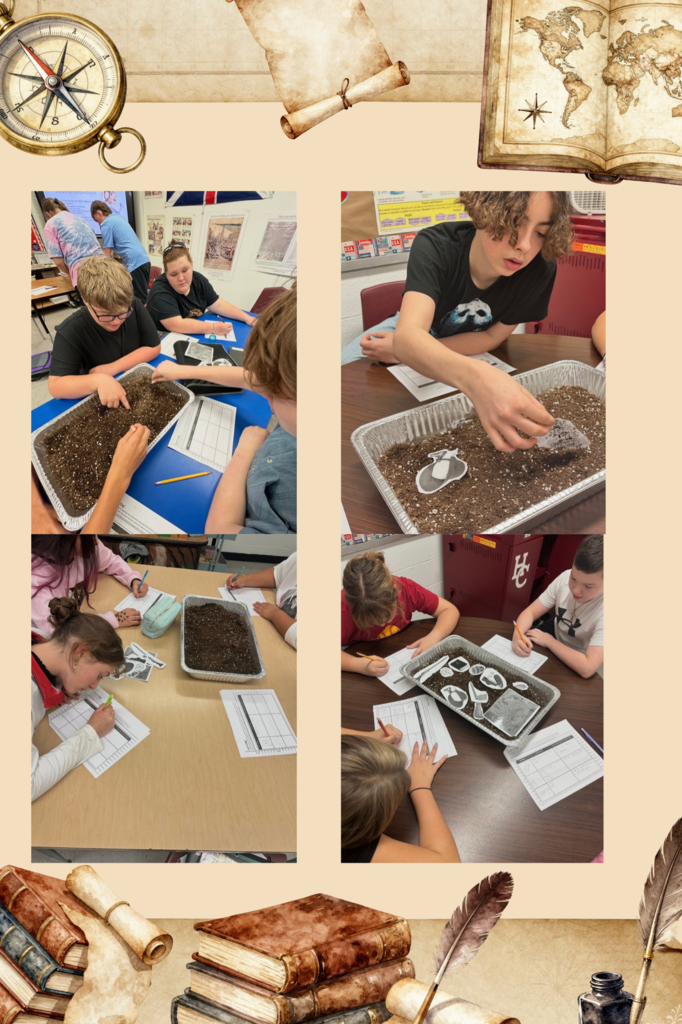 8th grade history historical artifact dig