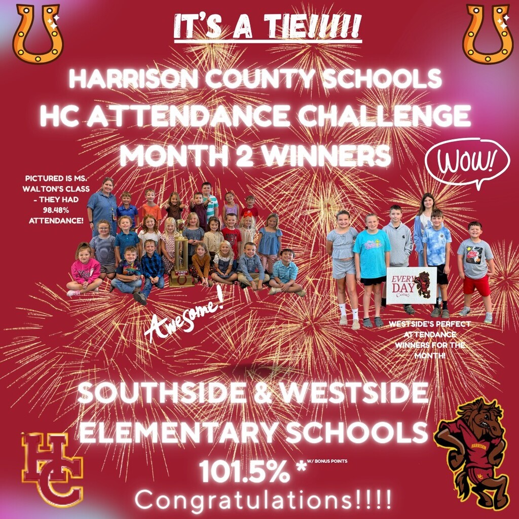 HC Attendance Challege Winners for Month 2