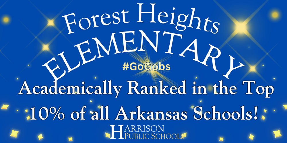 Forest Heights academically ranked in the top 10% of all Arkansas Schools