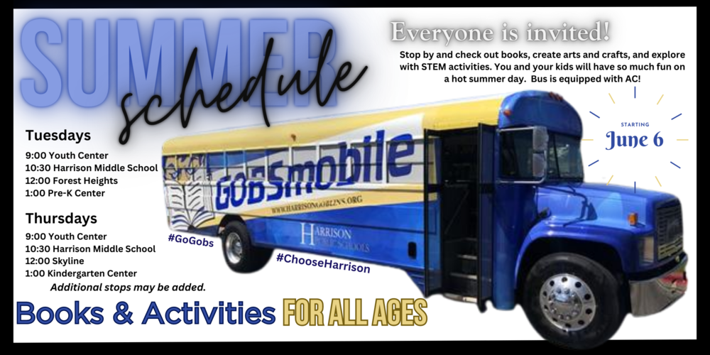 GOBSmobile summer schedule flyer