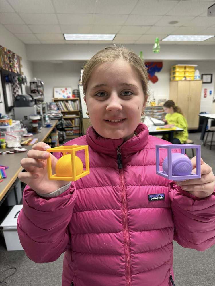 student with impossible box