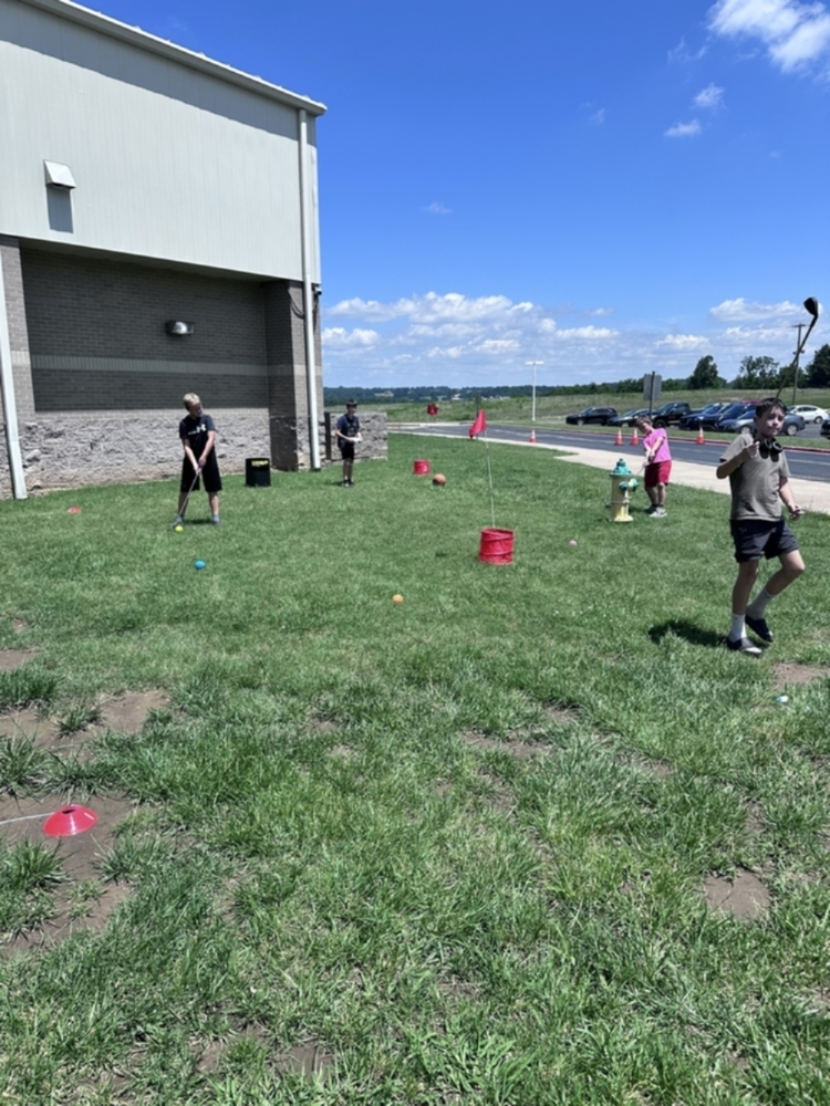 golf outside