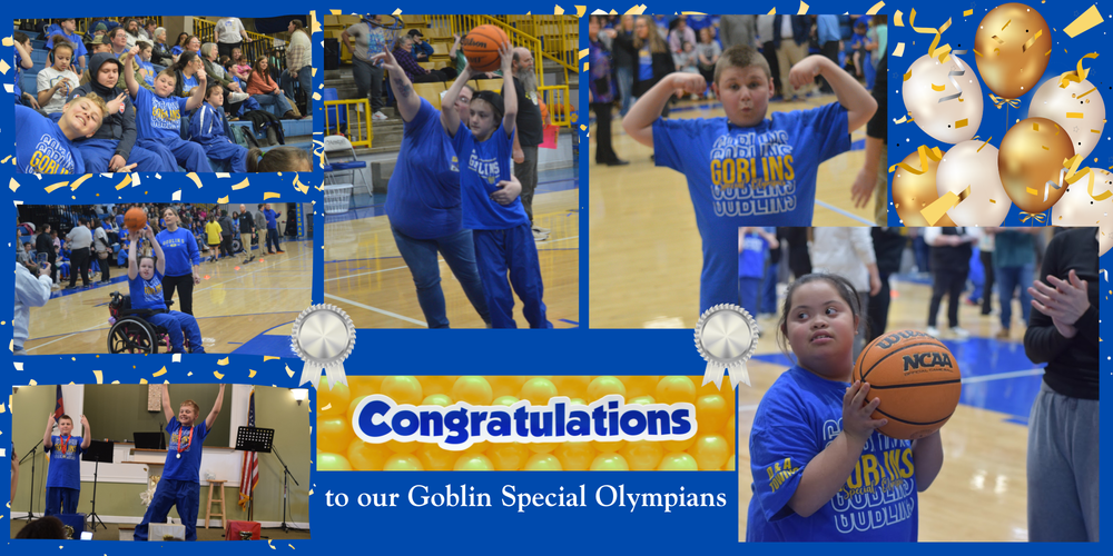 Special Olympians at competition
