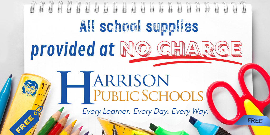 Free school supplies graphic