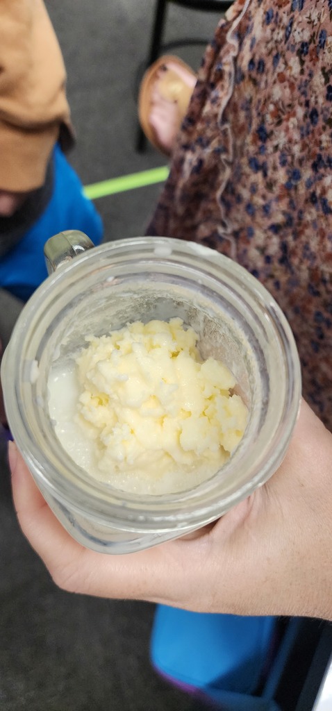 churned butter