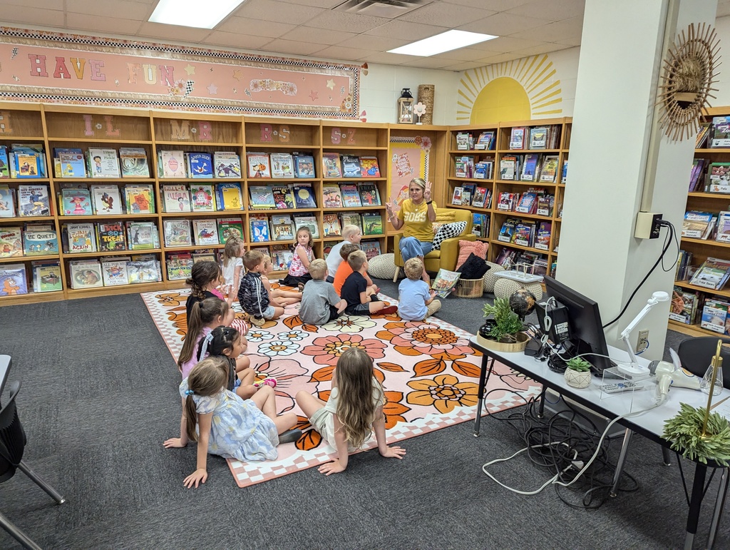 students listening to the story