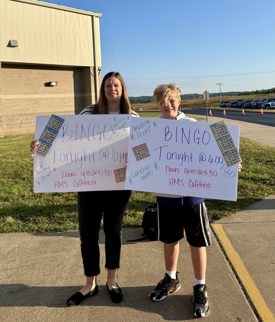 Join us for a night of fun, prizes, and Goblin spirit at MS PTA Bingo Night 💙💛 📅 Tuesday, September 9 📍 Harrison Middle School Cafeteria 🕠 Doors Open: 5:30 PM 🕕 Bingo: 6:00–7:30 PM  👉 Don’t miss your chance to yell BINGO!