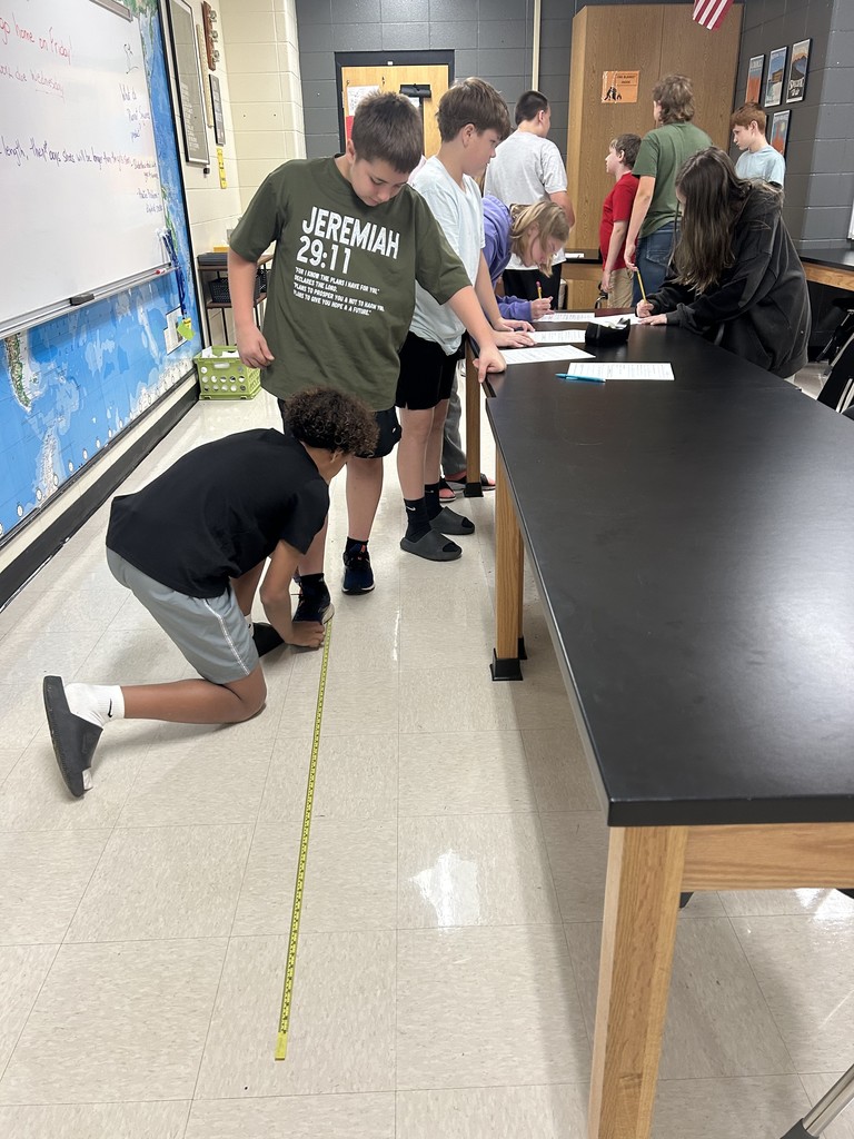 🧪📏 Boys vs. Girls: Shoe Size Showdown in Science Class! 🔬👟 Mrs. Scoggin’s 7th Grade Science class put the scientific method into action! Students asked the question: Who has bigger shoes—boys or girls? 👦👧  They formed hypotheses, collected data by measuring shoe sizes, and compared their results to draw conclusions. A fun (and practical!) way to see science in action! 🧪📏✨