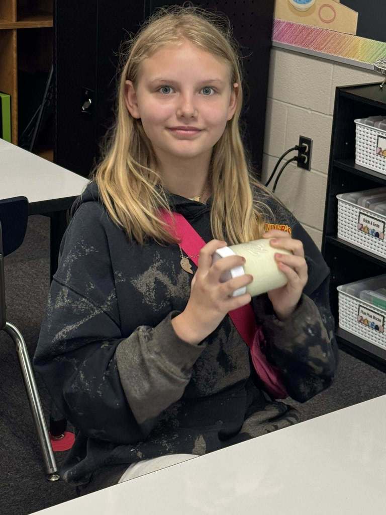 student in classroom