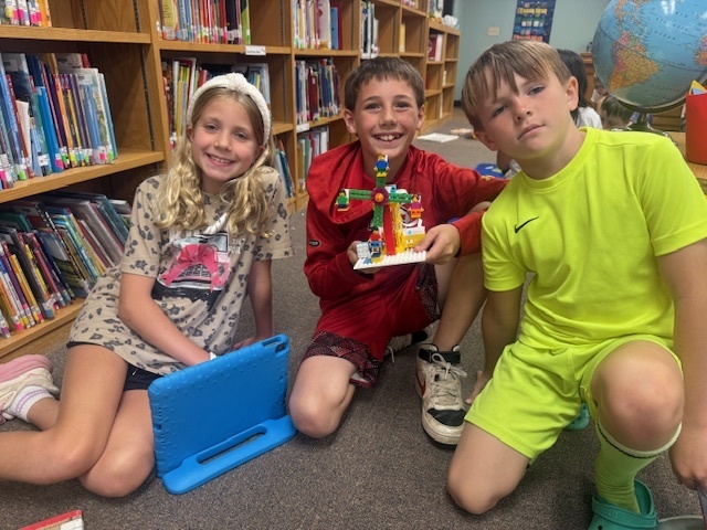 student in media center