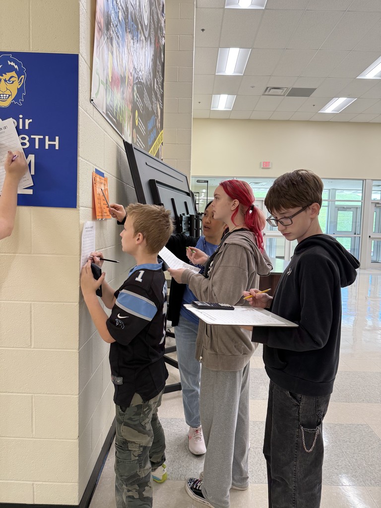 🤣 Mad Libs + Math = Fun! ✏️ “Mr. Jones was flying a kite with Lady Gaga at Starbucks… in a police car… wearing gorilla costumes… while wrestling a bear 🐻👮🦍☕ because they wanted to impress everyone!”  Mr. Villines’ and Mrs. Yancey’s math crews had a blast sharpening their skills in combining like terms while solving this wild puzzle. Who says math can’t make you laugh?! 🎉  #MathFun #MadLibs #MiddleSchoolMath #HMS #LikeTerms #MathIsCool #LearningCanBeFun #GoblinPride 💙📚