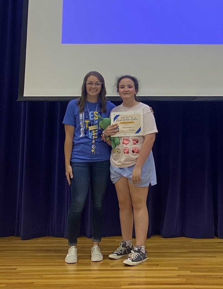 🎉 Shoutout to our 6th Grade Great Goblins—September Students of the Month! 💙💛 We are so proud of you!  #HarrisonMiddleSchool #GreatGoblins