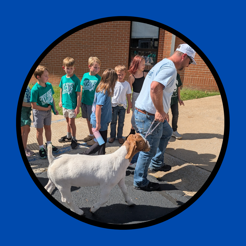students with animals