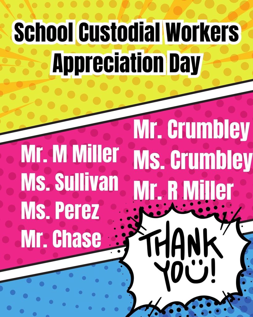💙💛 Today we celebrate School Custodial Workers Appreciation Day! 💛💙 A huge THANK YOU to our custodial team for all you do to keep our school clean, safe, and welcoming for students and staff every single day. You truly are the best! 🙌✨ #ThankYou #GreatGoblins #HarrisonMiddleSchool