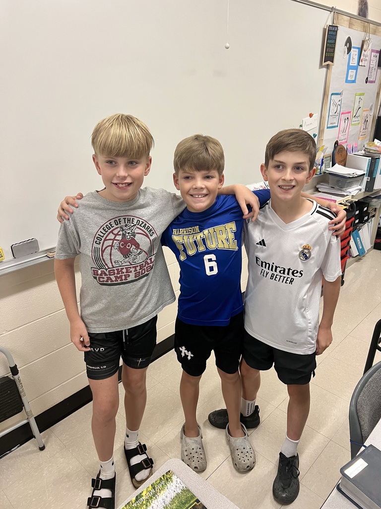 It was such a blessing to have these 3 young men, their mothers, & Angi Boaz attend our 5th Grade FCA Meeting this morning. Ryder, Finn, and Bracen spoke about the book of Job and having strength in the Lord. Angi, our FCA North Arkansas Ambassador lead the prayer and the moms provided the doughnuts. Thanks so much for supporting these students. It is much appreciated. 