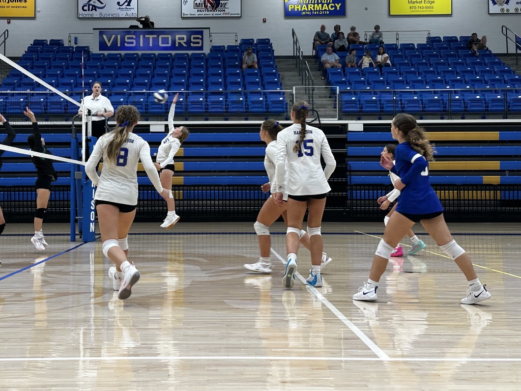 🏐 Harrison Middle School 8th Grade Volleyball Team 🏐 We’re so proud of our 8th Grade Volleyball team for their hard work, teamwork, and school spirit this season! 💙💛 These athletes give it their all on and off the court, representing HMS with pride. 🙌✨  #HarrisonMiddleSchool #GreatGoblins #8thGradeVolleyball #Teamwork #SchoolSpirit
