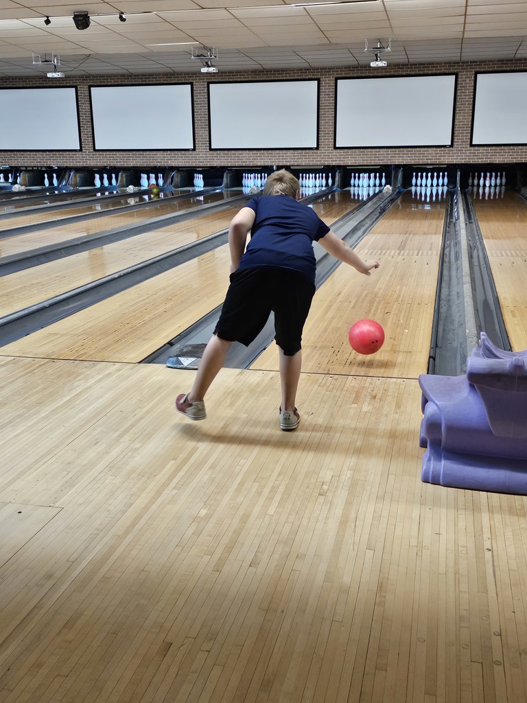 students practicing bowling