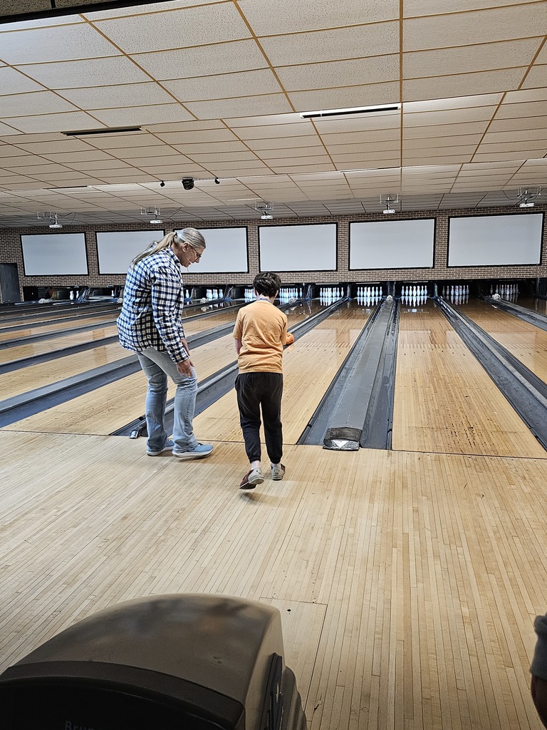 students practicing bowling