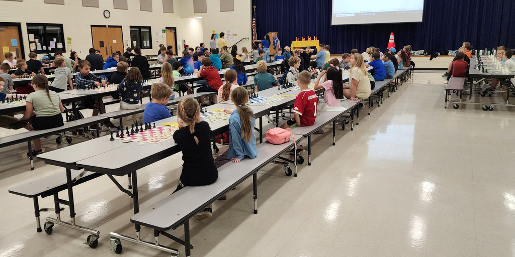 chess tournament - students at tables