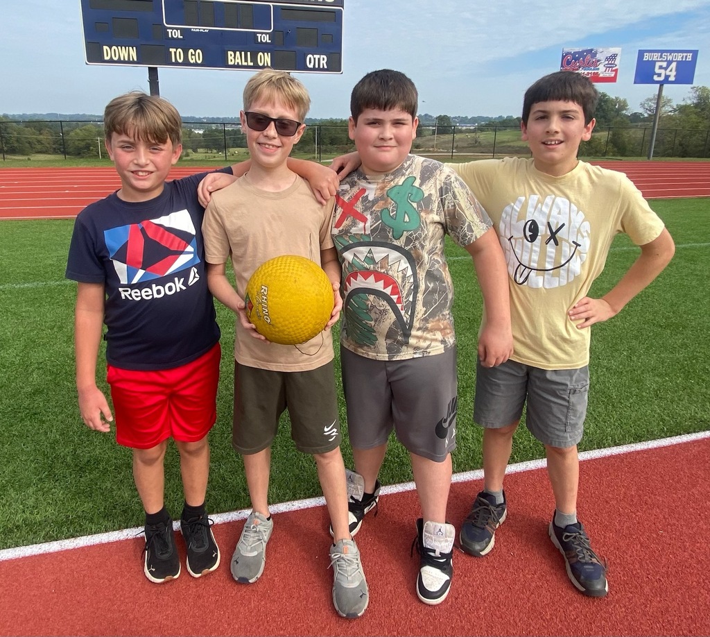 ☀️ Golden Goblin Fun! Harrison Middle School 5th and 6th  grade students enjoyed the beautiful weather during their 1st Quarter Golden Goblin Event! 🌟
