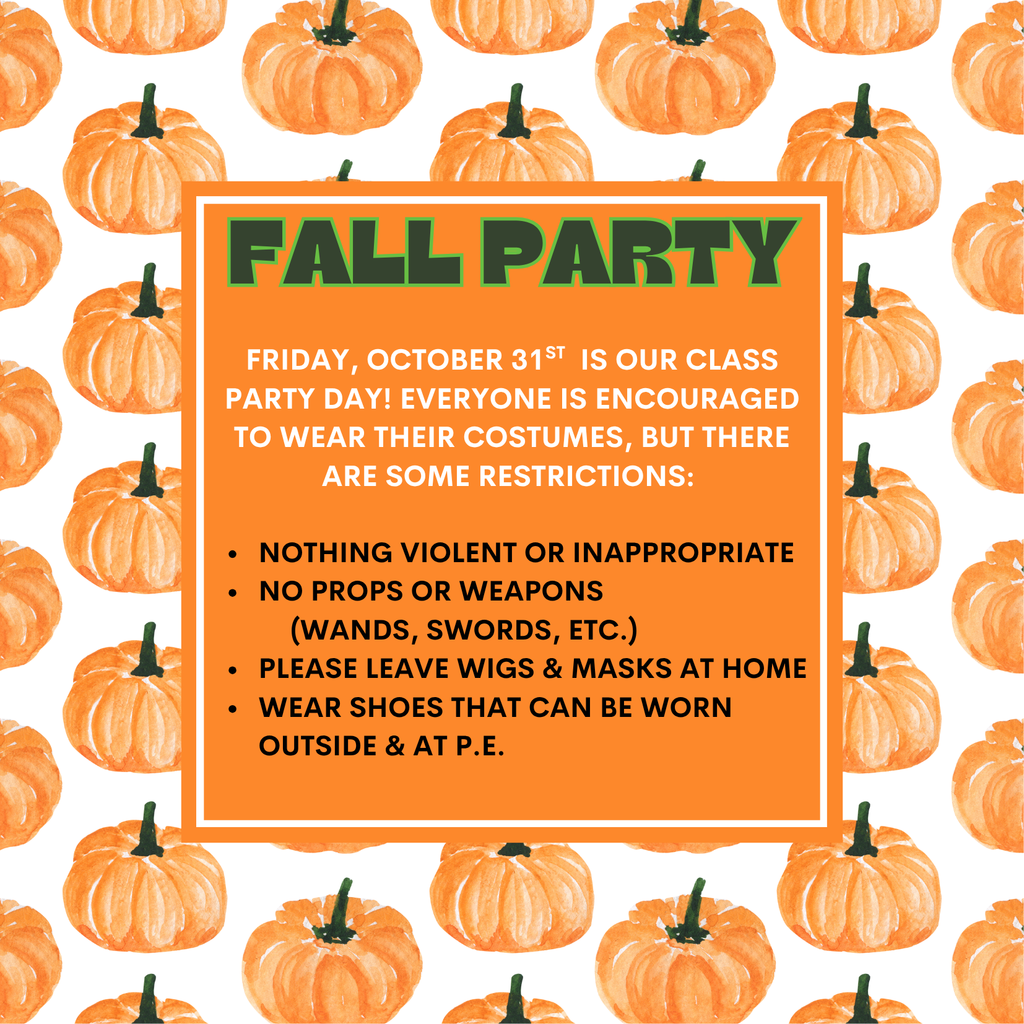 Fall Party: Costume Information