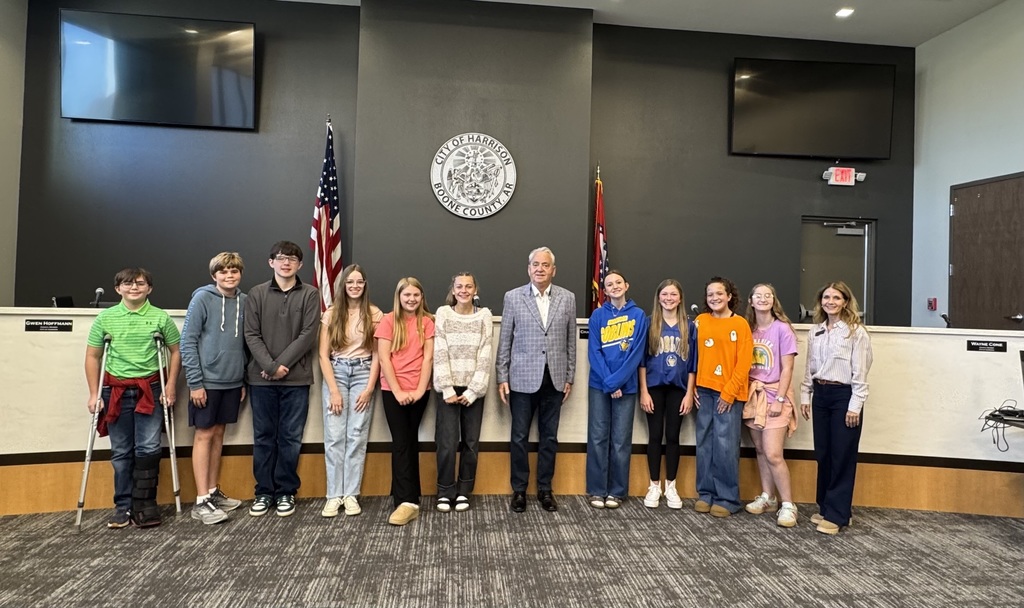 🏛️ Student Council Field Trip! Harrison Middle School Student Council members enjoyed visiting City Hall, the Fire Station, and the Police Department! 🚒👮‍♂️  It was a great experience for these young leaders to see our city in action and learn more about how local government serves our community. 💙💛  #HarrisonMiddleSchool #GreatGoblins #StudentCouncil #FutureLeaders #CommunityLearning #HMS