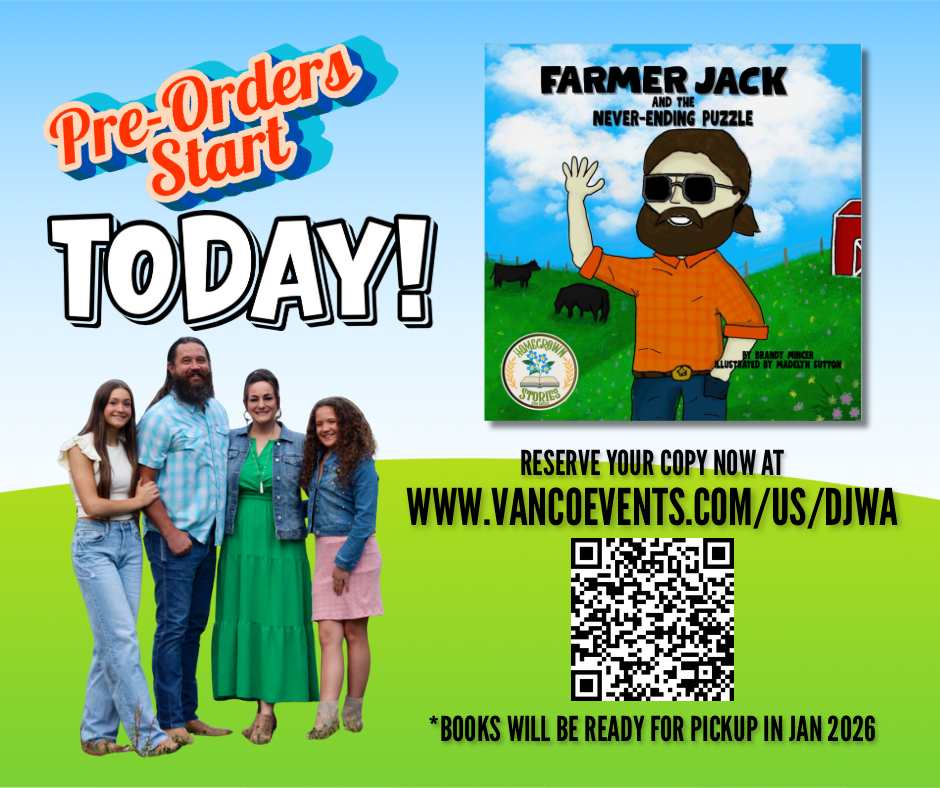 🚜🐮 The moo-ment we’ve all been waiting for! 🧩🌾   Be one of the first to bring Farmer Jack and the Never-Ending Puzzle home!  Pre-orders start TODAY!  Reserve your copy now at 👉 https://www.vancoevents.com/us/events/landing/59384   Books will be ready for pickup in January 2026, just in time to kick off a brand-new year of farm-tastic fun!     #FarmerJack #ChildrensBook #FarmLifeFun #PreOrderNow #DontMissThisMooMent #NeverEndingPuzzle