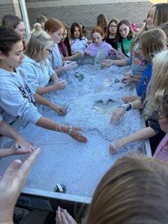 🎣 HMS Science Club Fun! This week, our 5th and 6th Grade Science Club enjoyed two awesome hands-on activities thanks to the Arkansas Game and Fish Commission! 🐟  Students got to paint their own fishing lures, learn about different fish species in Arkansas, and explore how erosion works using a stream table. 🌊  A huge thank you to Arkansas Game and Fish for bringing science to life for our students! 💙💛 #HarrisonMiddleSchool #GreatGoblins #HMSScienceClub #HandsOnLearning #STEMFun #ArkansasGameAndFish