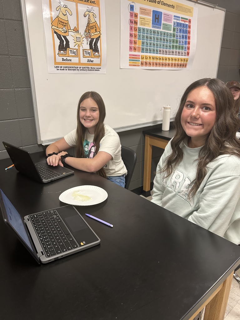 🧪 Science in Action! Mrs. Scoggins’ students explored “Is bioplastic a synthetic material?” 🌱  They learned that bioplastics are made from natural materials like cornstarch or sugarcane — and even made their own in the microwave! 💙💛   #HarrisonMiddleSchool #GreatGoblins #HMSScience #HandsOnLearning #STEMFun #Bioplastics