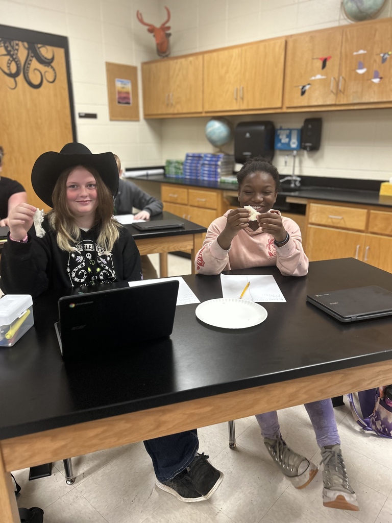 🧪 Science in Action! Mrs. Scoggins’ students explored “Is bioplastic a synthetic material?” 🌱  They learned that bioplastics are made from natural materials like cornstarch or sugarcane — and even made their own in the microwave! 💙💛   #HarrisonMiddleSchool #GreatGoblins #HMSScience #HandsOnLearning #STEMFun #Bioplastics