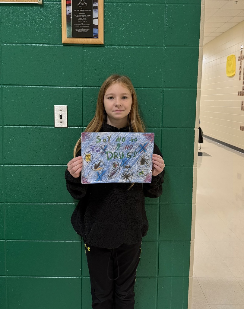 🎨✨ Talented 5th grade HMS Goblins were recognized by the Elks Drug Awareness Program for their outstanding artwork!  Their creative and meaningful posters earned top honors in the Elks Drug Awareness Poster Contest, and their drawings may even appear in the Elks Drug Awareness Coloring Book, The Elks Magazine, or other national Elks publications.  We’re so proud of our young artists for using their creativity to promote a powerful message — staying drug-free! 💙💛 #HMSGoblins #GoblinsShine #DrugFreeAwareness #ElksLodge #StudentSuccess