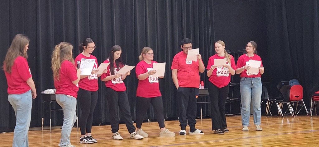 So proud of our Harrison High School Project Ignite group! They delivered a powerful drug and vape-free message to the students at Harrison Middle School as part of our Red Ribbon Week activities.  The presentation was impactful, featuring a great skit that exposed how corporations target kids with flavored vapes and stylish designs. They also discussed the serious harmful effects of drugs and alcohol on students' future goals and ended with some fun, engaging trivia.  Check out the future leaders who pledged to be drug-free! Let's keep supporting healthy choices!