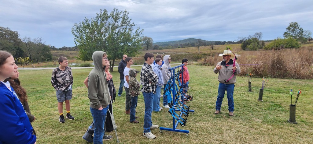 Exploring Careers in the Great Outdoors! 🌳🎯🐟 Mrs. O’Dell’s Career Development students enjoyed learning about Archery, Fishing, and Conservation Careers with the Arkansas Game and Fish Commission during their visit to Fred Berry Crooked Creek Conservation Center. Students wrapped up the day with a fun picnic in the pavilion while taking in the beautiful surroundings!  #HMSGoblins #CareerDevelopment #GoblinPride #GreatToBeAGoblin #HandsOnLearning #ArkansasGameAndFish #OutdoorEducation #FutureCareers