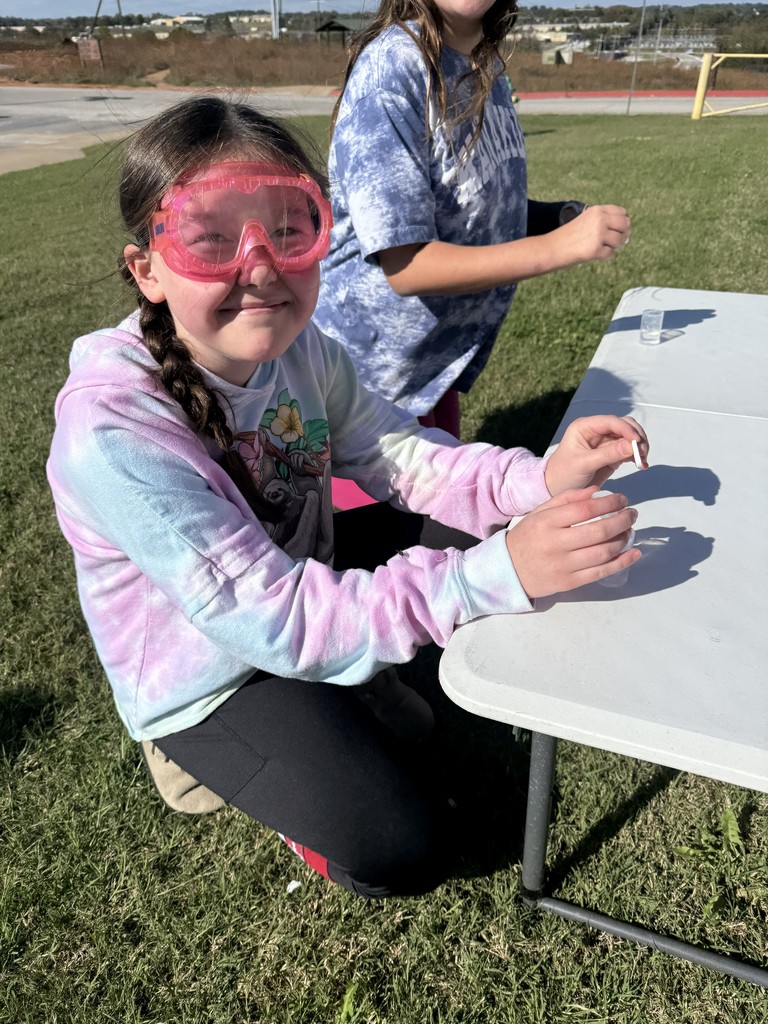 👻🚀 Ghost Rockets in Science! Ms. Still’s 5th Grade Lions learned first-hand how chemical reactions work by building and launching Ghost Rockets! 💥  A fun and exciting way to see science in action! 💙💛 #HarrisonMiddleSchool #GreatGoblins #HMSScience #HandsOnLearning #STEMFun #GhostRockets
