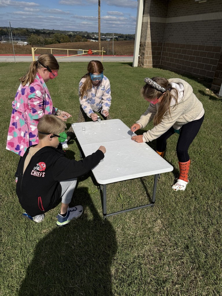 👻🚀 Ghost Rockets in Science! Ms. Still’s 5th Grade Lions learned first-hand how chemical reactions work by building and launching Ghost Rockets! 💥  A fun and exciting way to see science in action! 💙💛 #HarrisonMiddleSchool #GreatGoblins #HMSScience #HandsOnLearning #STEMFun #GhostRockets