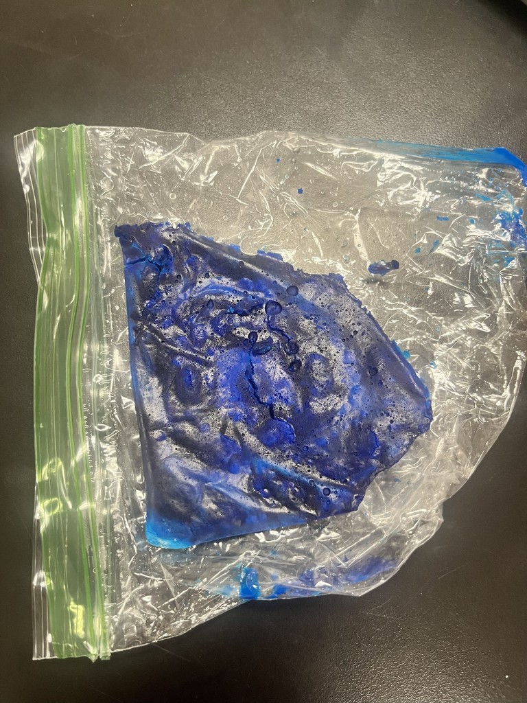 🧪 Science in Action! Mrs. Bryant’s 7th grade science students have been busy in the lab creating bioplastic!  Using a mixture of cornstarch, water, and vegetable oil, students explored how combining natural materials can form a synthetic product. This hands-on experiment helped students understand how science connects natural resources to the materials we use every day. 🌱💙💛  #HarrisonMiddleSchool #GreatGoblins #HMSScience #Bioplastics #HandsOnLearning #STEMFun #Innovation