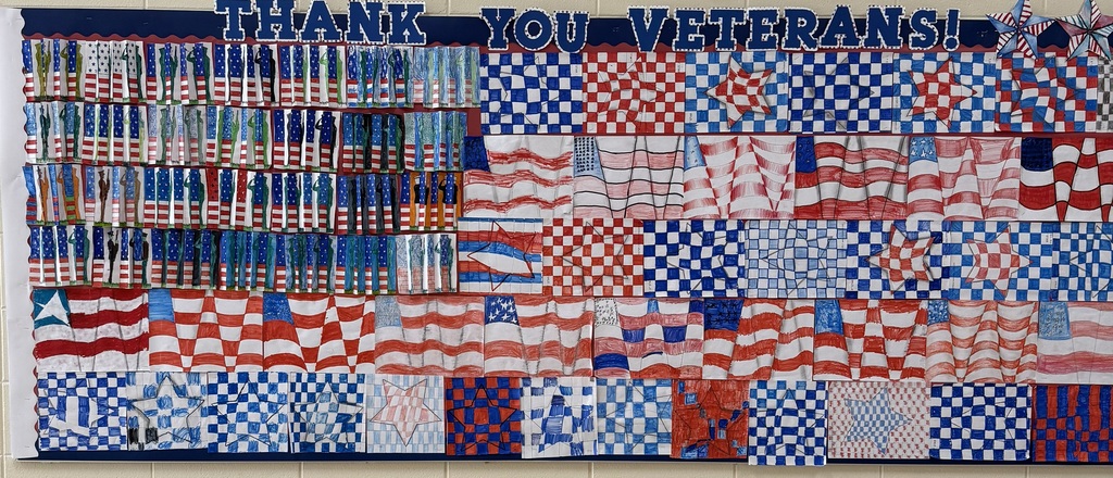 🔵⭐ Harrison Middle School Honors Our Veterans! ⭐🔴  Today and every day, we are grateful for the service and sacrifice of all who have served our country.  We are especially thankful for our own HMS Veterans, Mr. Emerson and Mr. Miller. Thank you for your dedication, your courage, and all that you do for our students and school community. 💙💛  #HarrisonMiddleSchool #GreatGoblins #VeteransDay #ThankYouVeterans #HMSProud