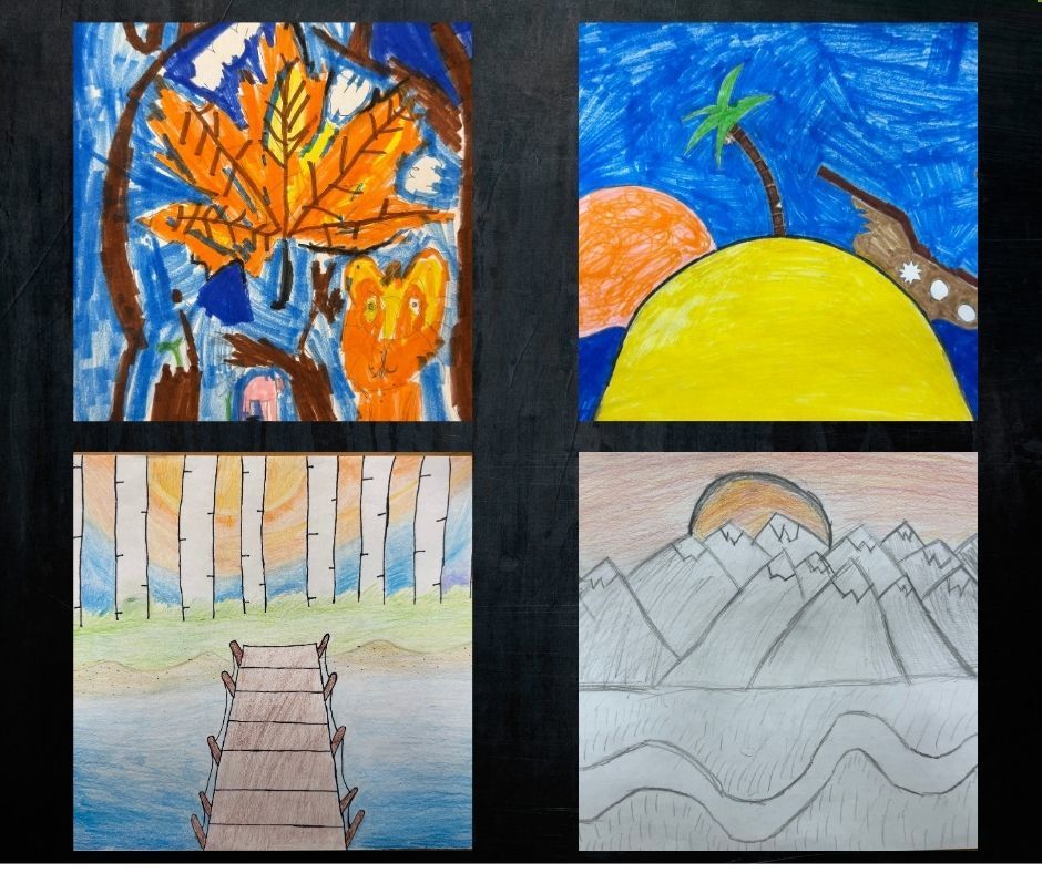 🎨✨ HMS Art Students Shine! ✨🎨  Harrison Middle School 5th & 6th grade art students have submitted their work to the Junior Artist “Echoes of Light” Competition!  If selected, winners will receive a certificate, have their artwork displayed in the Junior Artist Gallery, and be published in the Junior Artist Magazine.  We are so proud of our talented Great Goblins! 💙💛 Good luck to all who entered!  #HarrisonMiddleSchool #GreatGoblins #HMSArt #StudentArtists #EchoesOfLight #CreativityInAction #JuniorArtistCompetition