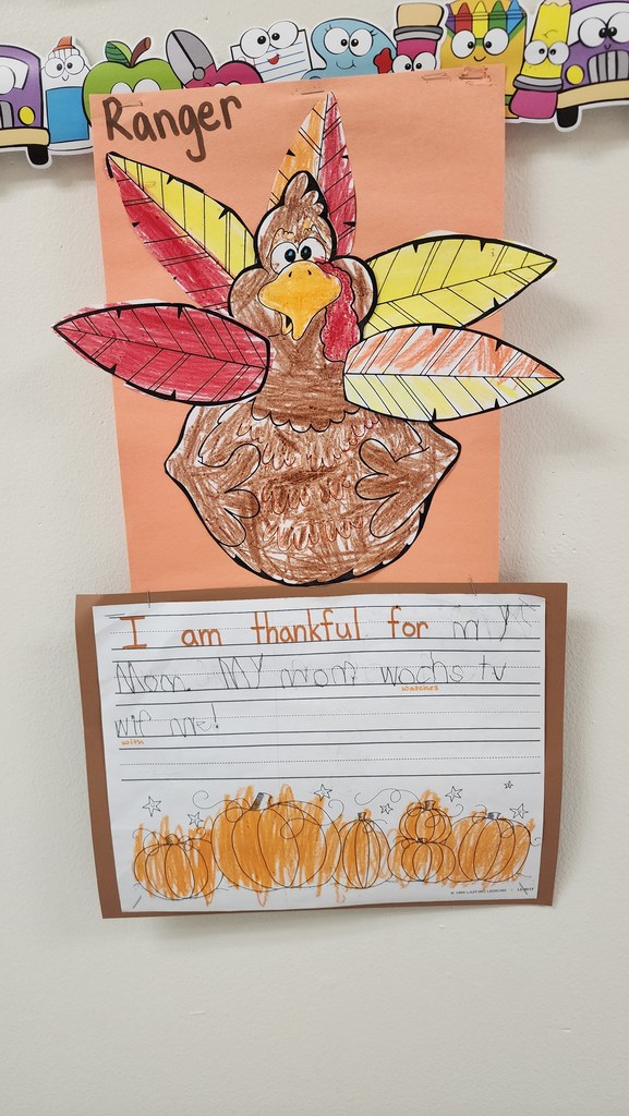 Ranger	Thankful for Mom watching TV with him.