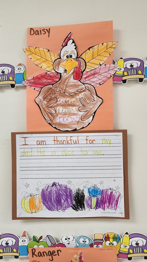 Daisy	Thankful for Dad being nice to her.