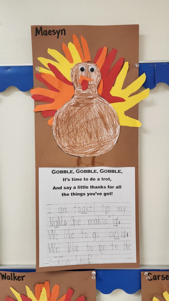 Maesyn	Thankful for her Nanny, playing outside, and going to the store.