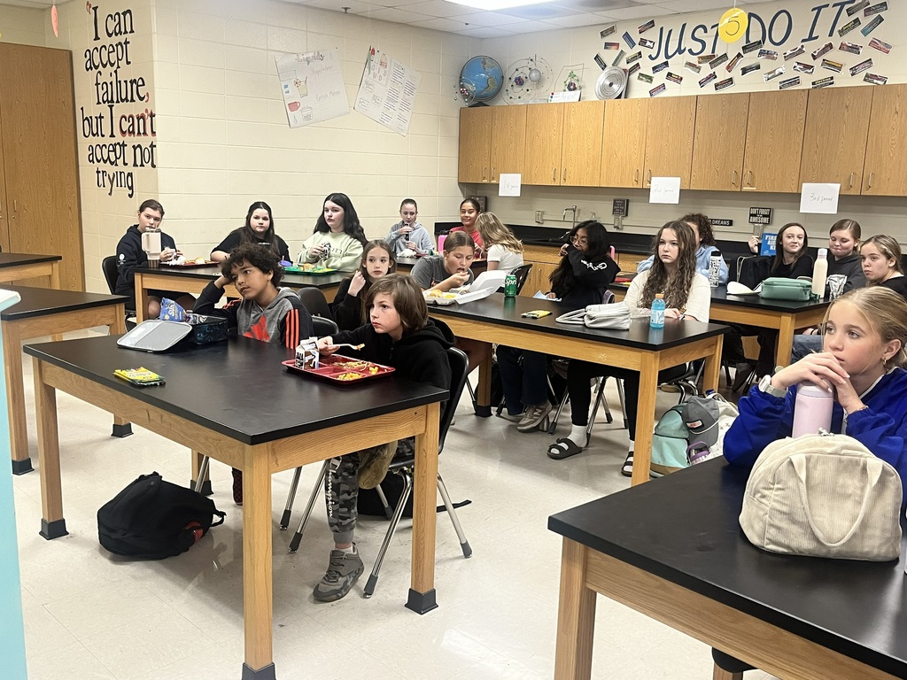 A message from our 7th Grade FCA:   🙏💙 FCA Spotlight Arabella, a 7th grader at HMS, spoke at FCA about focusing on an “audience of One.” She reminded everyone that our true audience is God — the only One who truly matters.  She shared that God cares more about our faithfulness than our performance, and highlighted examples like Tim Tebow, who strive to live with purpose and faith no matter the stage or scoreboard.  We’re so proud of Arabella and her boldness in sharing this message!  #HarrisonMiddleSchool #GreatGoblins #FCA #FaithInAction #AudienceOfOne #StudentLeaders