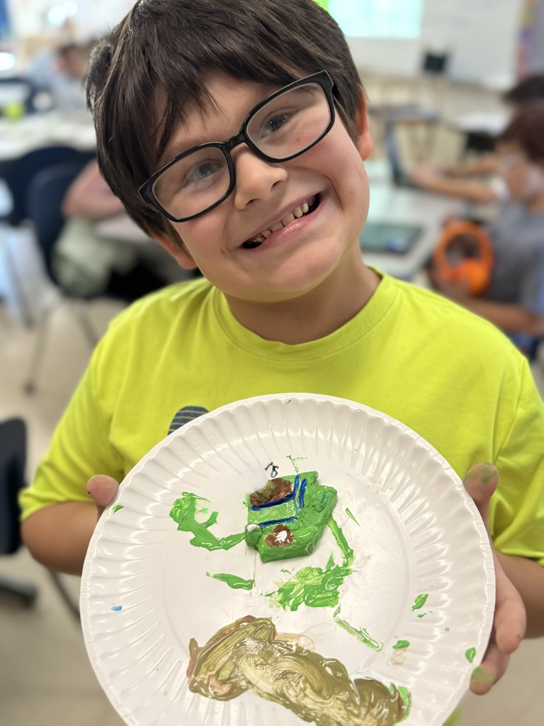 🗺️🎨 Topography in 3D! 🎨🗺️  Mrs. Still’s 5th Grade Social Studies class is diving into topographical maps, and today they brought their learning to life!  Students used air-dry clay to create 3D topographical maps of Arkansas, then painted them to reflect the state’s unique landforms and elevations.  What a fun and hands-on way to explore geography! 💙💛  #HarrisonMiddleSchool #GreatGoblins #SocialStudies #Topography #HandsOnLearning #ArkansasGeography #CreativeClassroom